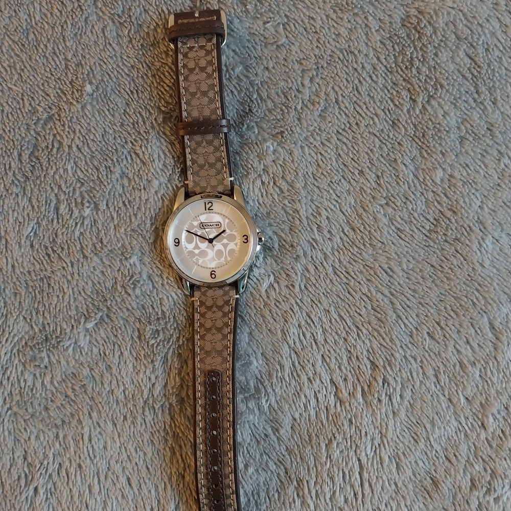 Coach Brown and Silver Women's Watch